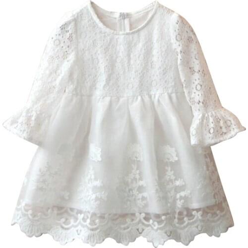 2018 new spring autumn/winter/summer Girls Kids Boys Lace yarn Dress comfortable cute baby Clothes Children Clothing