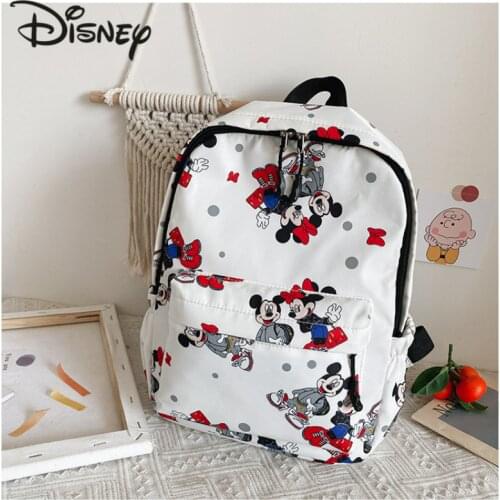 Disney Cute Mickey 2021 New Childrens School Bag Cartoon Fashion Lightweight Large-capacity Multi-function Girls Backpack