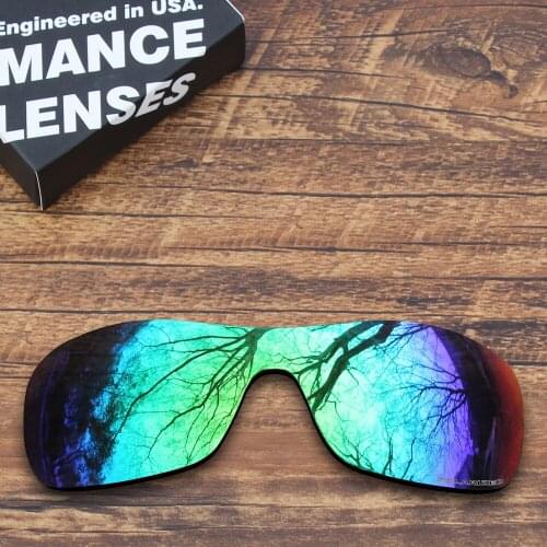 ToughAsNails Resist Seawater Corrosion Polarized Replacement Lenses for Oakley Antix Sunglasses Green Mirrored (Lens Only)