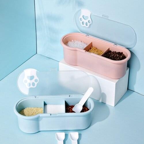 Nordic Plastic Simple Spice Jars Kitchen Cooking Tools Seasoning Bottles Condiment Container Salt and Pepper Shakers Sugar Bowl