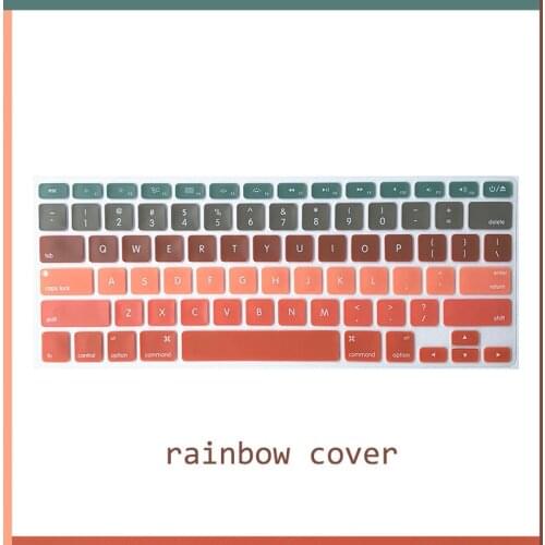 Rainbow Colorful keyboard cover For MacBook 12 pro 13.3 15 16 Air 13 New Laptop Keyboard Cover Gradient keyboard film US English