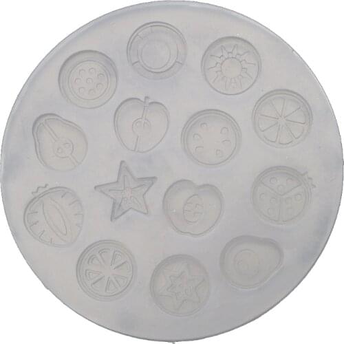 Crystal Epoxy Resin Mold Fruit Vegetable Slices Quicksand Casting Silicone Mould DIY Crafts Jewelry Making Tool