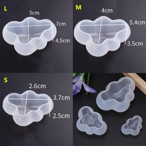 Silicone Mold 3D Cloud Cute DIY Epoxy Resin Crafts Jewelry Making Cake Decoration Home Landscape Fondant Chocolate Gifts