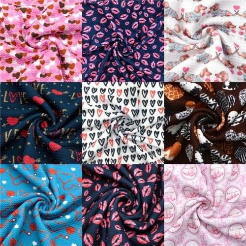 50*145cm Valentines' Day Stretch Printed Bullet Textured Liverpool Fabric for Tissue Kid home textile Sewing Quilting,c18839