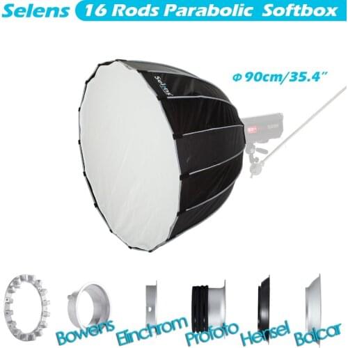 Selens 90cm Hexadecagon Umbrella Light Modifier Professional Softbox for Bowens Balcar Elinchrom Hensel Profoto Monolight