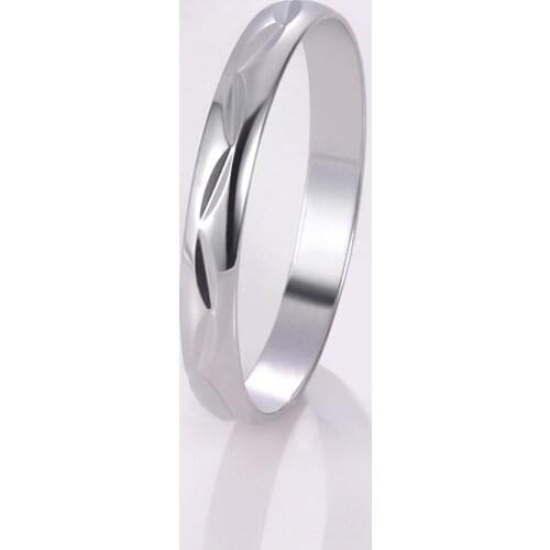 Women Ring Silver Plated Promise Rings For Couples Stylish Charm Notch Pattern Promise Ring Give Girlfriend Gift Jewelry