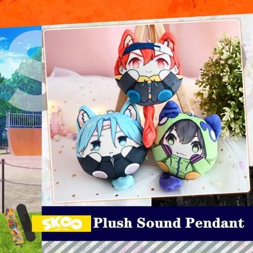 Sound Toys 2021 New Japanese Anime SK8 Accessories the Infinity Langa MIYA REKI Cosplay DIY Props Plush Pendant Keychain Snow