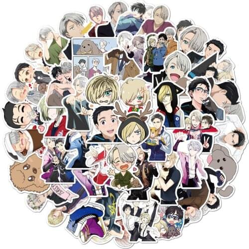 10/50Pcs/Pack YURI!!! On ICE Graffiti Stickers Anime Stickers For Motorcycle Luggage Laptop Bicycle Skateboard