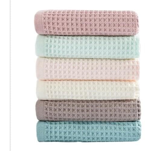 100% Cotton Hand Towels for Adults Plaid Hand Towel Face Care Magic Bathroom Sport Waffle Towel 70x140cm 34X72cm