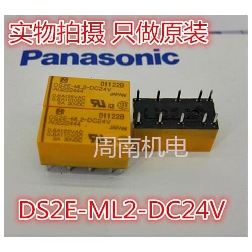 2Pcs/Lot Relay Ds2E-Ml2-Dc24V 24Vdc New And Original
