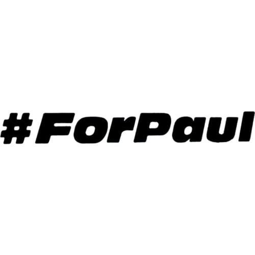 21.1*2.5CM Fashion # FOR PAUL Decals Classic Vinyl Car Styling Stickers Car Window Accessories Black/Silver C9-0047