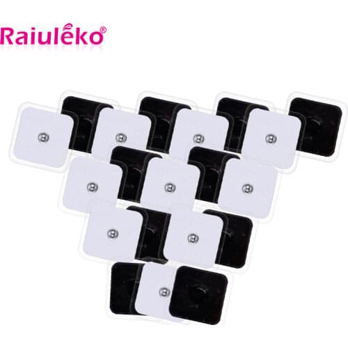 50Pcs Acupuncture EMS Self Adhesive Pulse Gel Electrode Pads Patch For Tens Therapy Body Massager Electrical Muscle Stimulator