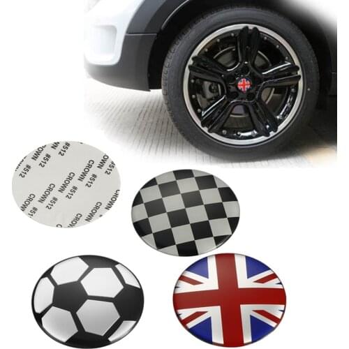 52mm Car Rim Cover Decal Tire Wheel Center Hub Cap Sticker Emblem Decal for MINI Cooper S JCW One + R55 R56 R60 F54 F55 F56 F60
