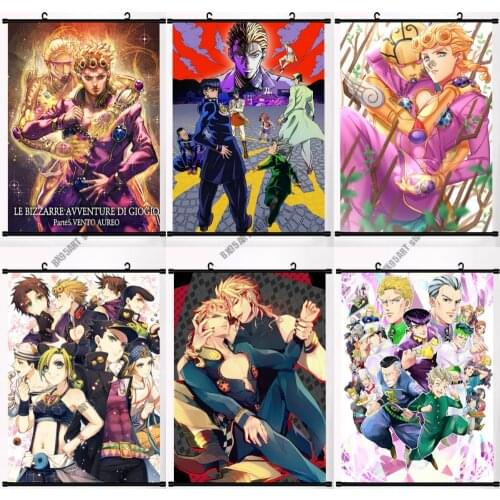 5D Diamond Painting Anime JOJOs Bizarre Adventure Embroidery Full Square Round Diamond Mosaic Cross Stitch Kits Room Decoration