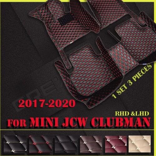 Car floor mats for MINI JCW CLUBMAN 2017 2018 2019 2020 Custom auto foot Pads automobile carpet cover