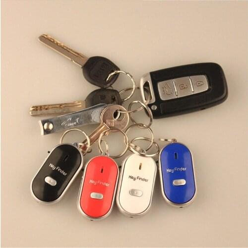Wireless Whistle Key Finder Keychain For Men Women Electronic Anti-Theft Ellipse Plastic Key Search Anti-Lost Device Keyrings