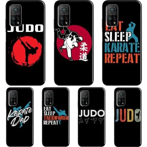 Judo Taekwondo Karate Case For POCO F3 F2 M3 X3 Pro Cover For Xiaomi Mi 11 Lite Ultra Mi 10T Pro Mi Note 10 Lite
