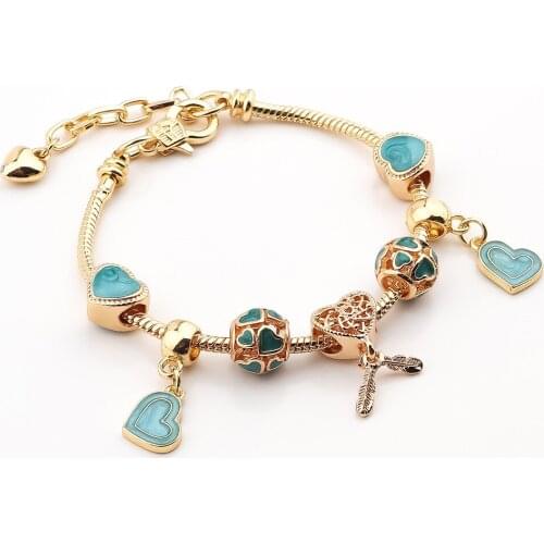 Designer Charms For DIY Bracelet Crystal Charm Bracelets & Bangles Pendant Bracelet Women SBR210038