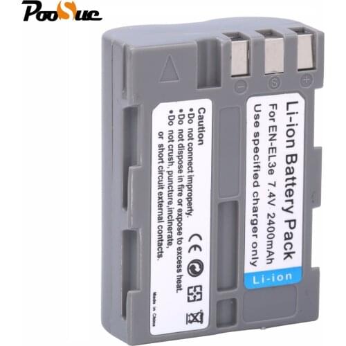 1pcs EN-EL3e EN EL3e battery 7.4V 2400mAh Li-ion camera bateria For Nikon ENEL3E EN EL3E D30 D50 D70 D90 D70S D300 Accessories