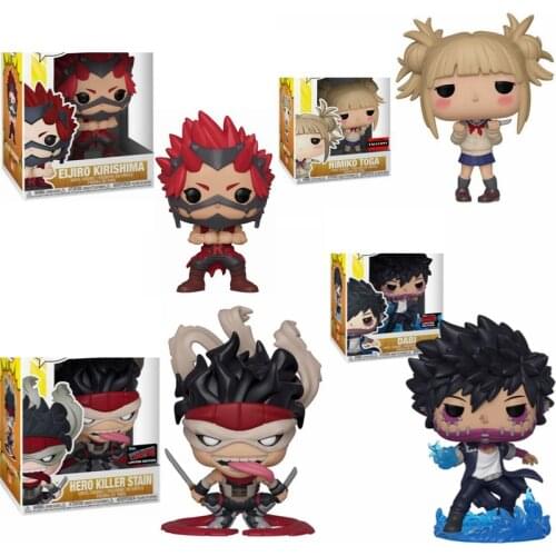 My Hero Academia Character EIJIRO KIRISHIMA #606 TOGA #610 STAIN #636 DABI #637 Vinyl Action Figure Dolls Toys for Kid