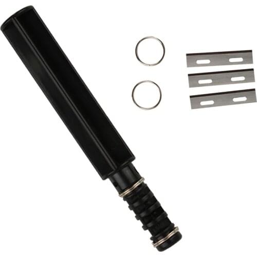 LMDZ DIY Leather Craft Lacing Lace Cord Maker Design Strip Cutter Tool with 3 Blades