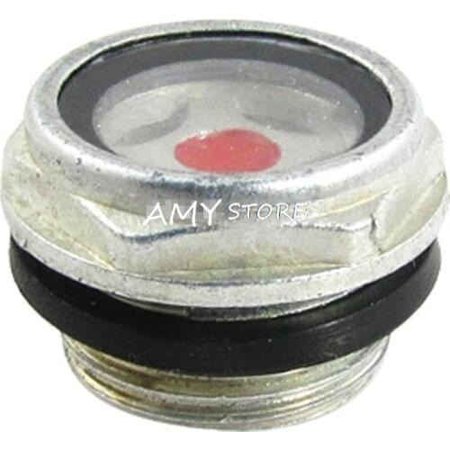 1PCS Air Compressor O Ring Metal 1/2"PT 21mm 3/4" 26mm 1" Thread Oil Level Sight Glass M16/18/20/24/27/30/33/36/42*1.5mm