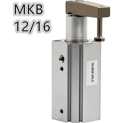 MKA MKB50-10R MKB50-10L MKB50-20R MKB50-20L SMC Type Pneumatic Rotary Clamp Cylinder Bore Size 63mm Rotary Direction Clockwise