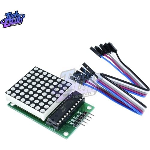 MAX7219 Dot Led Matrix Module MCU Red LED Display Control Module for arduino 5V Interface Module 8x8 Output Input Common Cathode