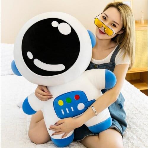 Cartoon Astronaut Big Plush Space Dolls Stuffed Soft Toys Anime Sleeping Cushion Science For Kids Boys Girls Gift Children Adult
