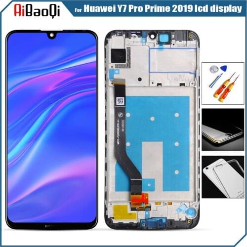 Original 6.26" for Huawei Y7 Pro 2019 LCD Display Touch Screen Digitizer Assembly Y7 Prime 2019 LCD TouchScreen Repair Parts