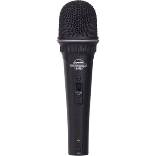 Superlux D108A professional Dynamic Vocal Microphone for singing,speech and recording ,On/off switch with locking function