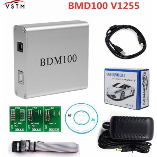 NEW Arrival BDM100 V1255 Professional ECU Flasher Chip Tuning Programmer Interface ECU Flasher Code Reader OBDII Diagnostic tool