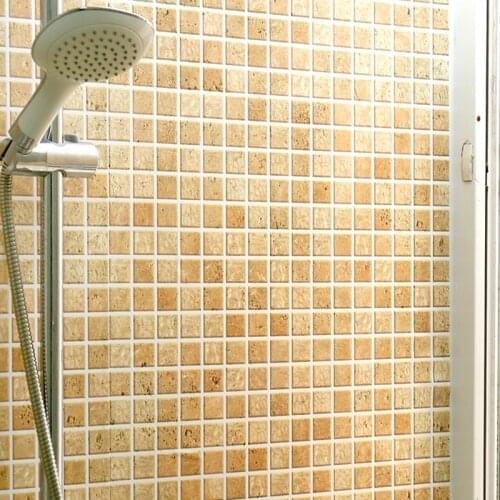 PVC environmentally friendly kitchen oil-proof sticker toilet bathroom tile waterproof mosaic self-adhesive wallpaper