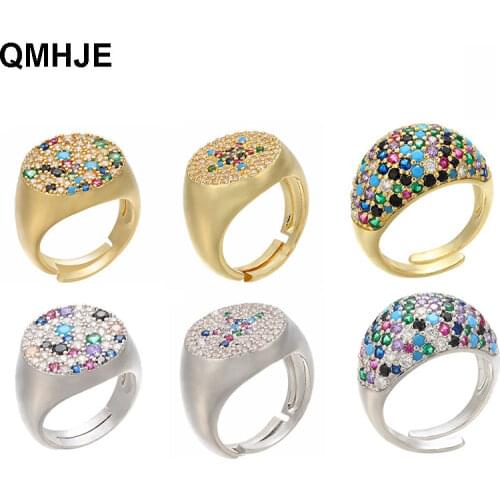 QMHJE Rings With Cubic Zirkonia For Women