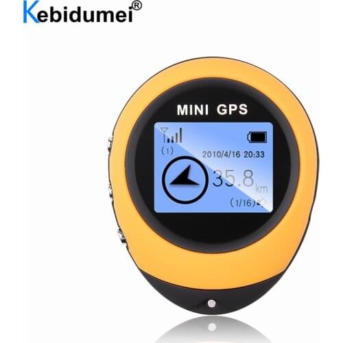 Handheld Mini GPS Tracker Navigation Receiver Logger USB Rechargeable Location Finder With Compass For Traveler Mount Sports