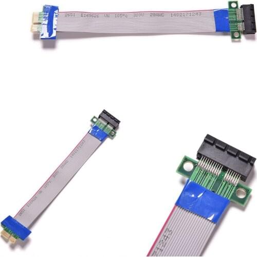 PCI Express Flex Relocate Cable PCI-E 1X to 1x Slot Riser Card Extender Extension Ribbon for Bitcoin Miner Drop Shipping