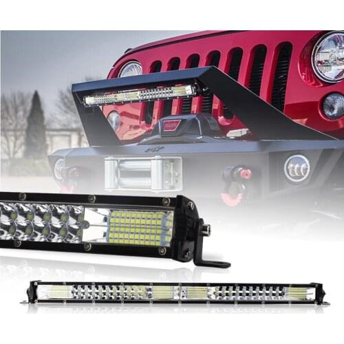 20 inch LED Light Bar Ultra Slim Bar Dual Row Driving Beam Work Light Combo Beam 12V Universal For Car Offroad Jeep