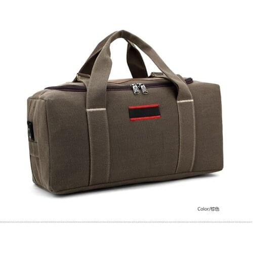 Large Capacity Canvas Mens Bag Travel Shoulder Bag Thickened Travel Bag duffle weekend bag Travelling