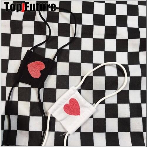 Women Anime Cosplay Costume Eyeshade Heart Embroidery Single Eye Mask Blindfold head wear