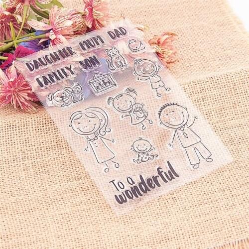 10.5x15cm toy doll Transparent Seal Clear Stamps Cutting Dies Roller Stamps DIY Scrapbook Album / Card Production