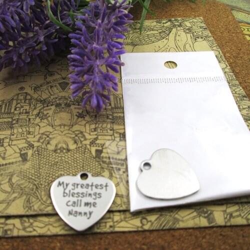 10pcs--"my greatest blessings call me nanny"stainless steel charms more style for choosing DIY Charms pendants for necklace