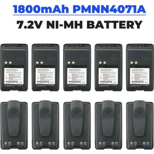 10X Two-Way Radio Battery with Belt Clip for Motorola PMNN4071 PMNN4071A Mag One BPR40 A8