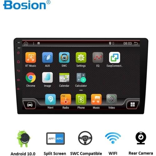 Bosion 10.1 inch android 10.0 car radio dvd player universal GPS Navigation audio stereo radio with WIFI+bluetooth+camera+usb