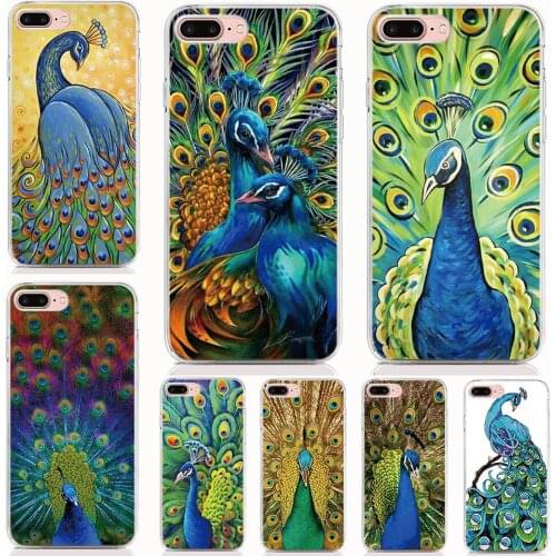 For Doogee MIX2 X60L X70 X55 X53 X50 X30 Mix 4G Case Soft TPU Silicone Print Peacock phone Cases