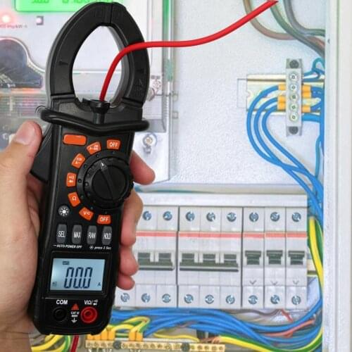 UA2018A Clamp Meter Hand-held Low Energy Consumption Data Retention LCD Backlight Digital Multimeter for AC Current Measuring