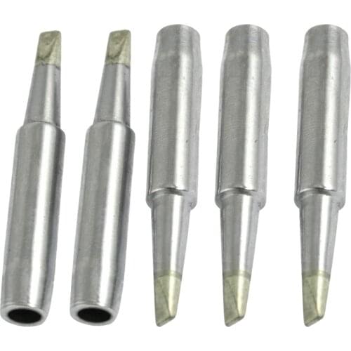 CNIM Hot 5 Pcs Replacing 3mm Chisel Width Soldering Iron Tip 900M-T-3.2D