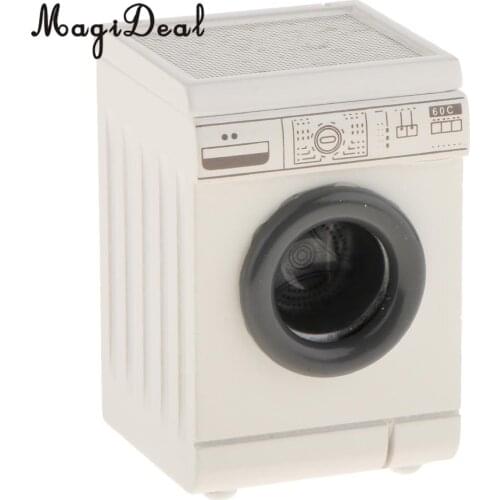 1/12 Dollhouse Miniature Roller Washing Machine Washer Home Appliance Decor Bathroom Furniture Acc Children Kids Toy