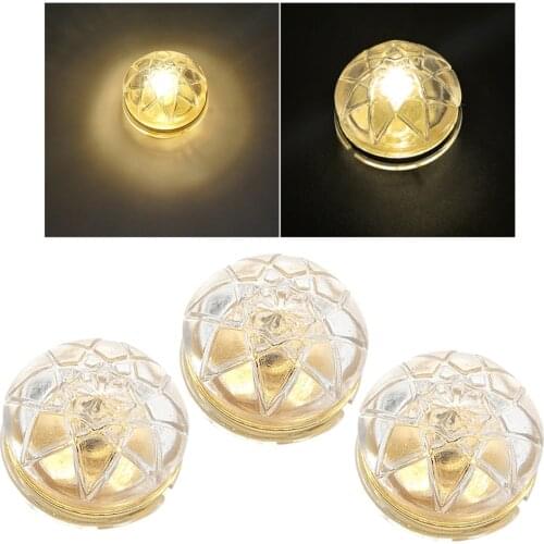 3x 1/12 Dollhouse Miniature LED Ceiling Light Lamp Battery Operated Dolls House Room Decor Toys Accessory