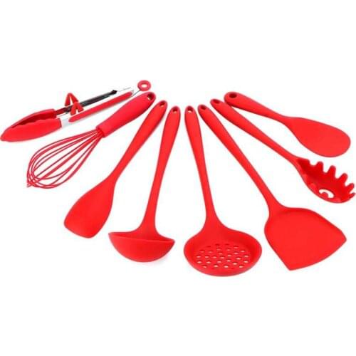 Silicone Kitchenware Set Silicone Kitchen Utensil Cooking Supplies Home Multifunctional Non‑Stick Spatula Spoon Cooking Tools