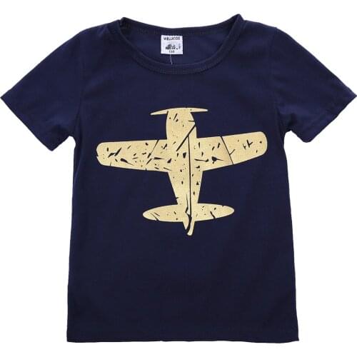 Toddler Kids Baby Boy Novelty Short Sleeve Tee T Shirt Tops Children Summer